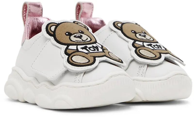 Moschino Baby White Bubble Sole Sneakers (71720)