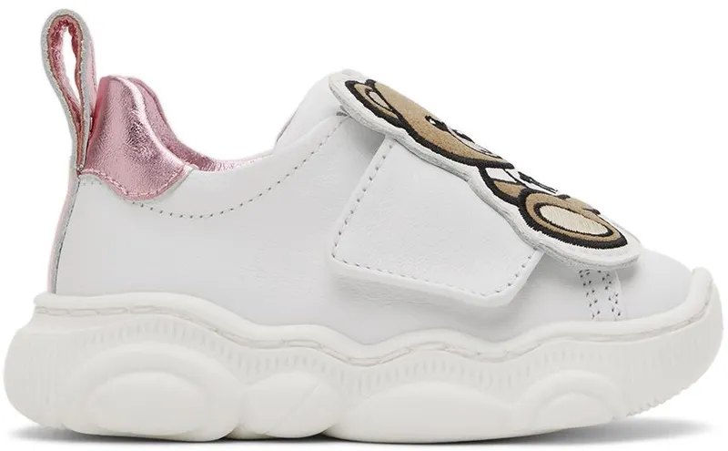 Moschino Baby White Bubble Sole Sneakers (71720)
