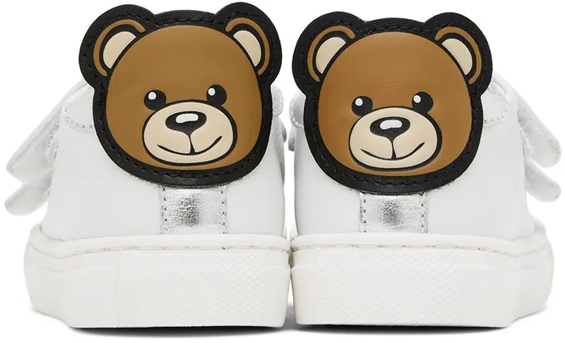 Moschino Baby White Teddy Sneakers (71686)