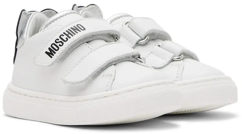 Moschino Baby White Teddy Sneakers (71686)