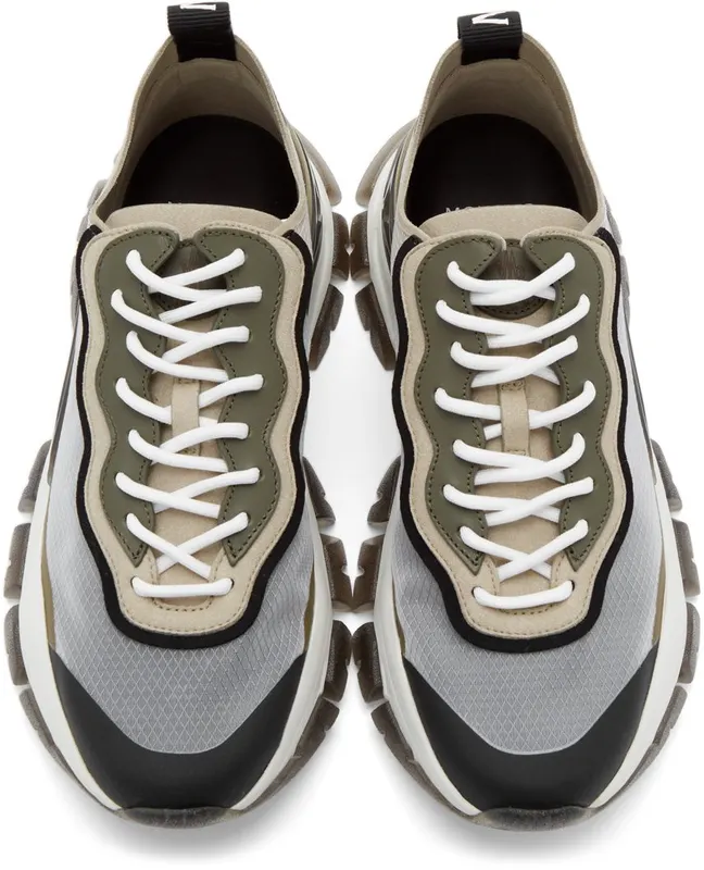 Moncler Beige & Khaki Leave No Trace Light Sneakers (4M732 – 00 – 02SR3)