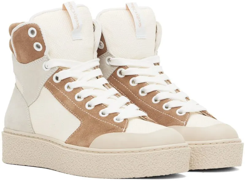 See by Chloé Beige & Tan Hella Sneakers (SB39121A 16172)