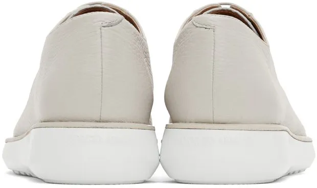 Giorgio Armani Beige Deerskin Sneakers (X2C664 XF224)