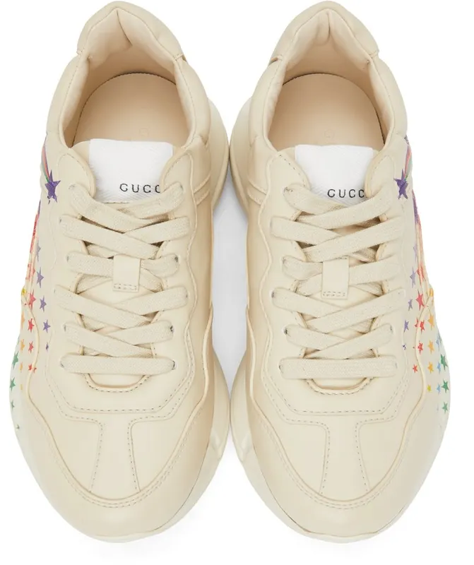 Gucci Beige Evolution Rhyton Sneakers (660062 2SH00)