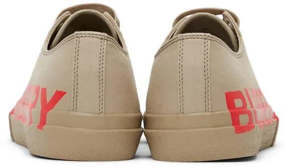 Burberry Beige Larkhall M Logo Sneakers (8037648)
