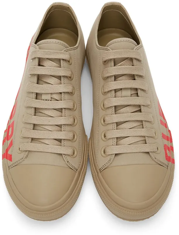 Burberry Beige Larkhall M Logo Sneakers (8037648)