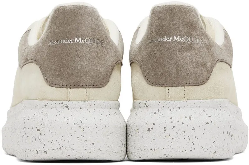 Alexander McQueen Beige Suede Oversized Sneakers (711140WIA5D)