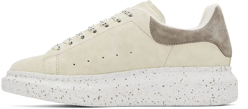 Alexander McQueen Beige Suede Oversized Sneakers (711140WIA5D)