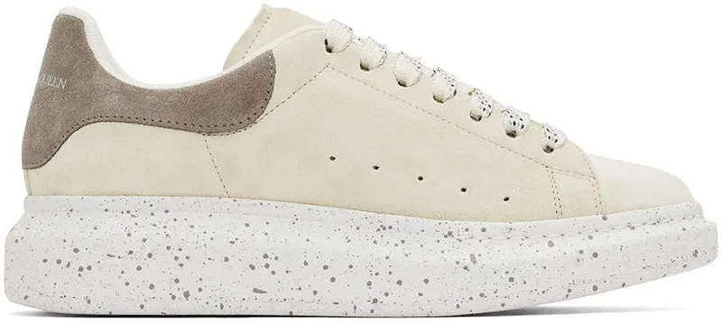 Alexander McQueen Beige Suede Oversized Sneakers (711140WIA5D)