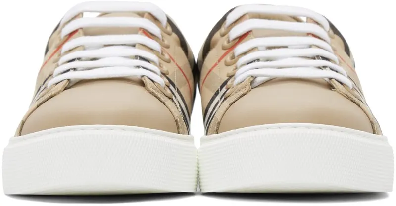 Burberry Beige Vintage Check Albridge Sneakers (8038866)