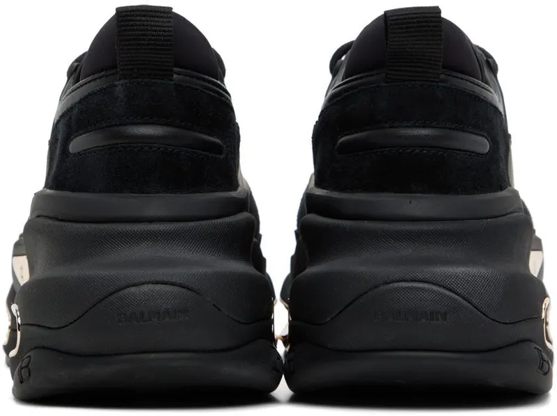 Balmain Black B-Bold Low-Top Sneakers (YN1VI541LSLD)
