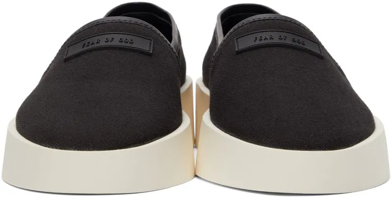 Fear of God Black Canvas Espadrille Sneakers (FG80-013CNV)