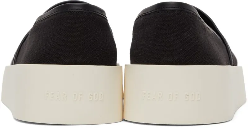 Fear of God Black Canvas Espadrille Sneakers (FG80-013CNV)