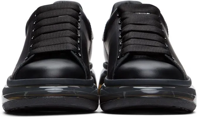 Alexander McQueen Black Clear Sole Oversized Sneakers (611698 WHX98)
