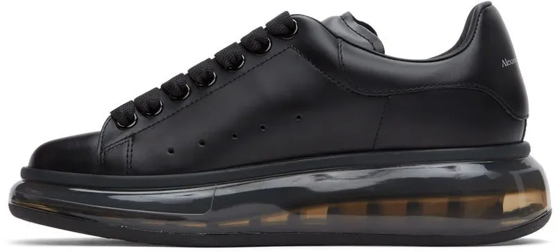Alexander McQueen Black Clear Sole Oversized Sneakers (611698 WHX98)