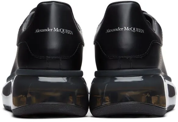 Alexander McQueen Black Clear Sole Oversized Sneakers (611698 WHX98)