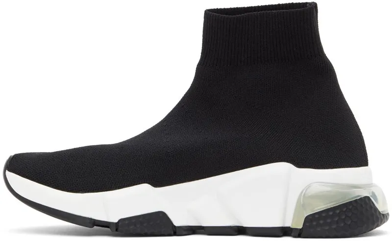 Balenciaga Black Clear Sole Speed Sneakers (607543 W2DB6)