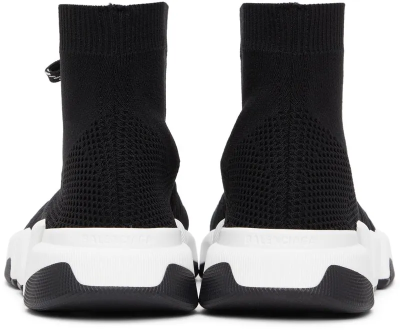 Balenciaga Black Lace-Up Speed 2.0 Sneakers (617258 W2DB2)