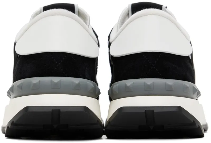 Valentino Garavani Black Lacerunner Low-Top Sneakers (1W2S0DY9ZUX)