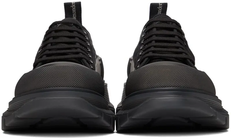 Alexander McQueen Blue Tread Slick Low Sneakers (662672W4Q31)