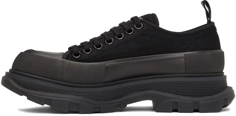Alexander McQueen Blue Tread Slick Low Sneakers (662672W4Q31)
