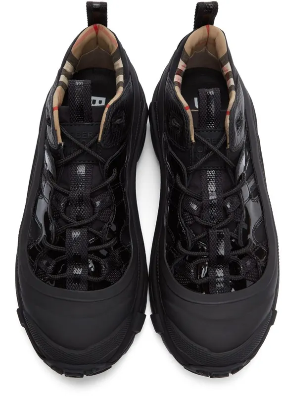 Burberry Black Patent Arthur Sneakers (8035440)