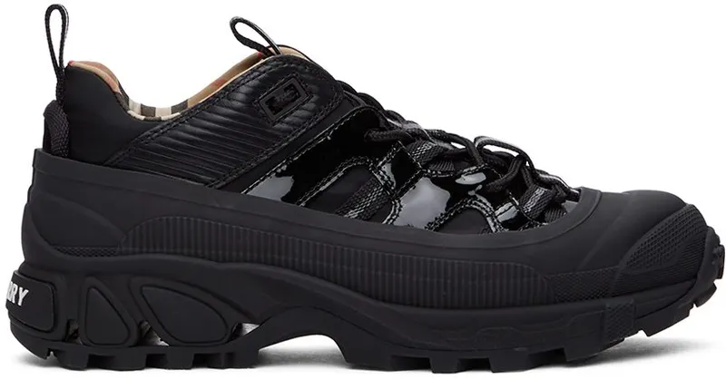 Burberry Black Patent Arthur Sneakers (8035440)