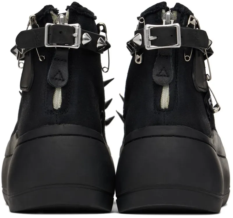 R13 Black Studded Kurt Sneakers (R13S5029-S001C)