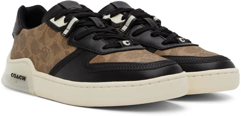 Coach 1941 Brown & Black Citysole Court Sneakers (C5938 NRX)