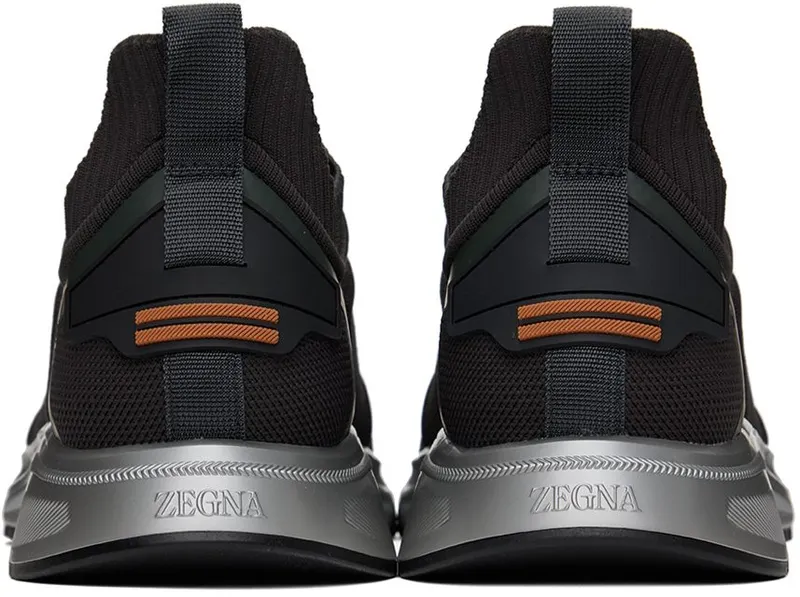 ZEGNA Gray Slip-On Sneakers (LHUTS-S5483Z)