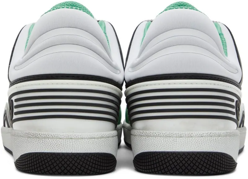Gucci Green & Black Basket Sneakers (697882 2SH90)
