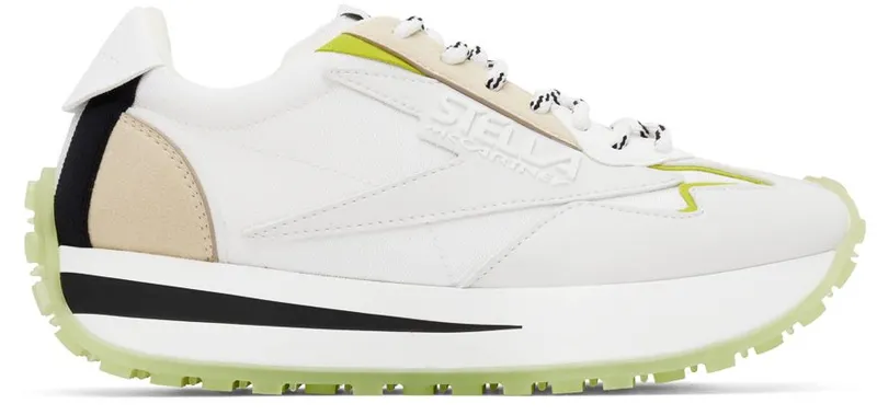 Stella McCartney Green & White Reclypse Sneakers (810117E00051)