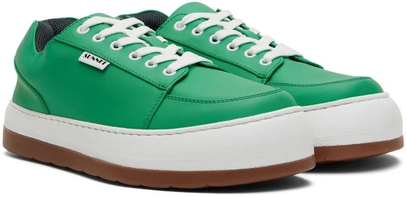 Sunnei Yellow Leather Dreamy Low Sneakers (SS22CSHODRE LL)