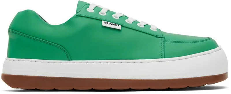Sunnei Yellow Leather Dreamy Low Sneakers (SS22CSHODRE LL)