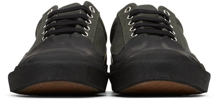 Dries Van Noten Khaki Canvas Low-Top Sneakers (MS27/131 QU620)