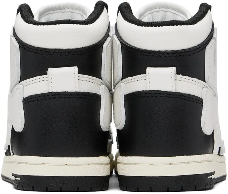 AMIRI Kids Black & White Skel-Top Sneakers (PF22KFS002-004)