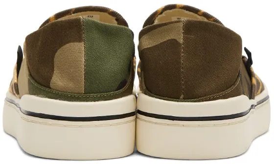 R13 Multicolor Cheetah Camo Slip-On Sneakers (R13S0255-974)