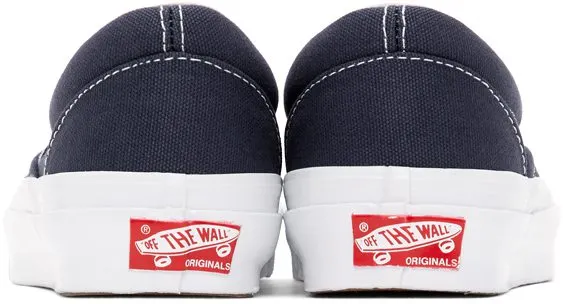 Vans Navy Vault OG Classic Slip On Sneakers (VN0A45JK1X7)