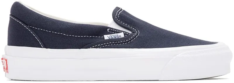 Vans Navy Vault OG Classic Slip On Sneakers (VN0A45JK1X7)