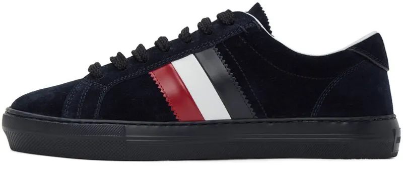 Moncler Navy Suede New Monaco Sneakers (F209A4M7144001A96)