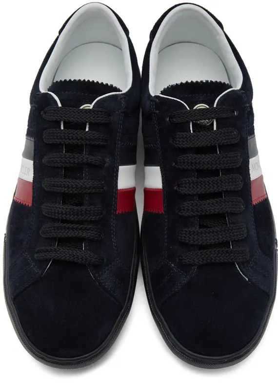 Moncler Navy Suede New Monaco Sneakers (F209A4M7144001A96)