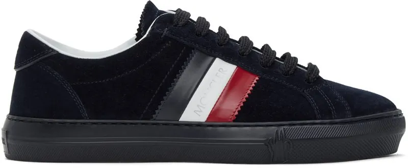 Moncler Navy Suede New Monaco Sneakers (F209A4M7144001A96)