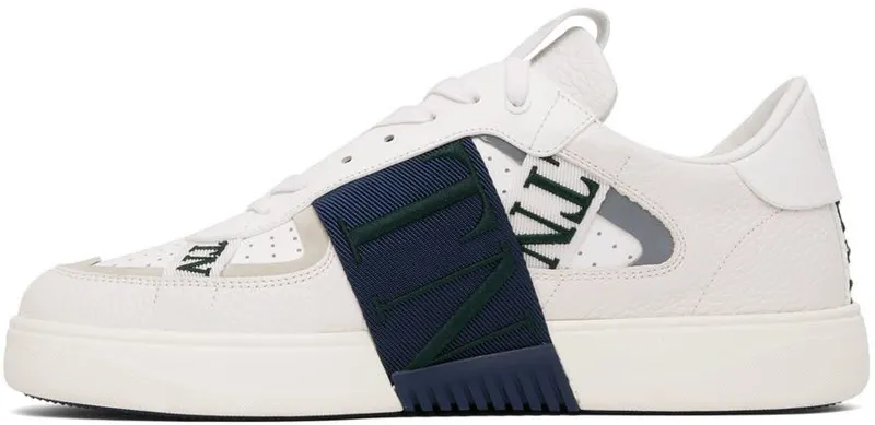 Valentino Garavani Off-White & Navy VL7N Sneakers (1Y2S0C58TJA)