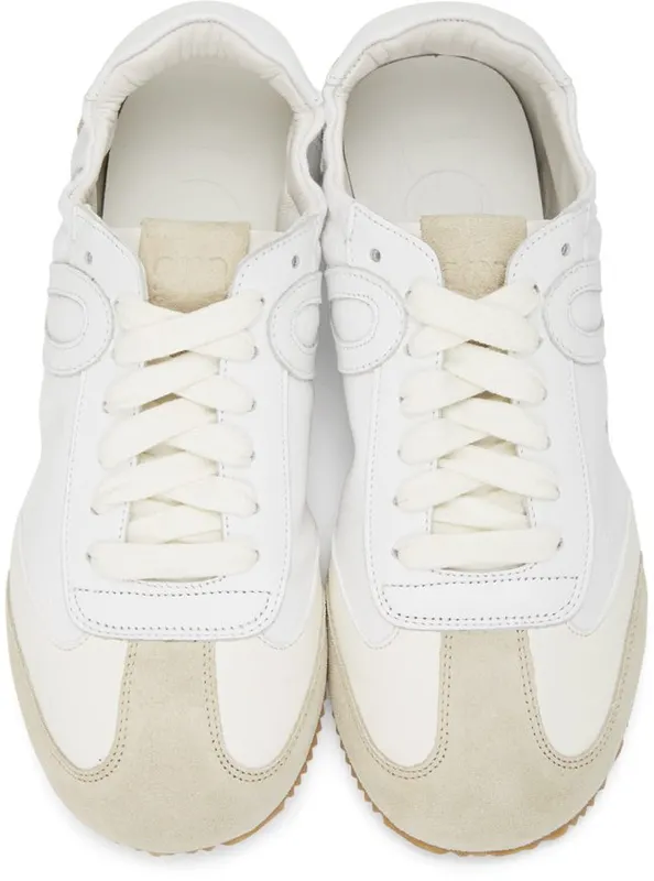 Loewe Off-White & White Ballet Runner Sneakers (L814282X08)