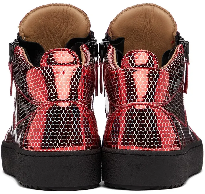 Giuseppe Zanotti Red Kriss High Sneakers (RU20006-92903)