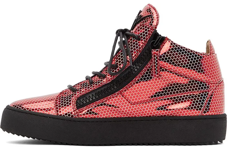 Giuseppe Zanotti Red Kriss High Sneakers (RU20006-92903)