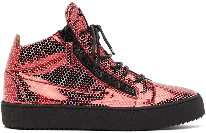 Giuseppe Zanotti Red Kriss High Sneakers (RU20006-92903)