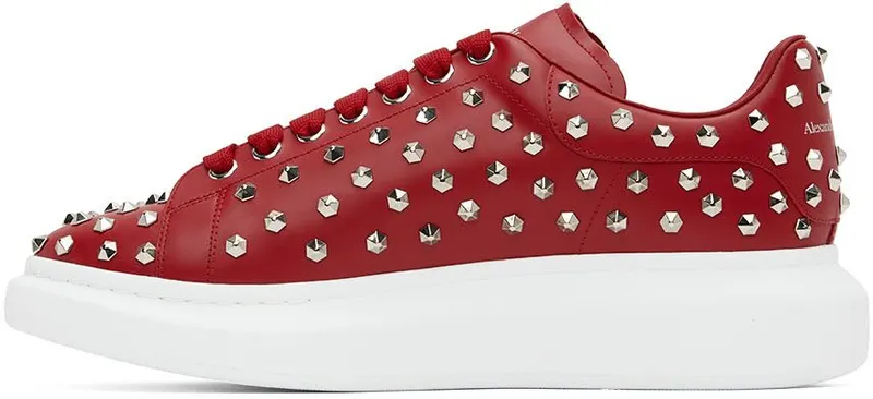 Alexander McQueen Red Oversized Larry Sneakers (711142WHQYW)