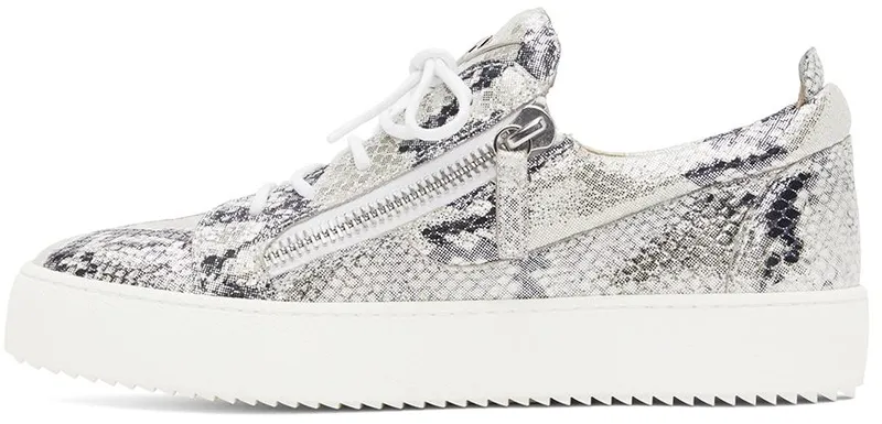 Giuseppe Zanotti Silver Frankie Sneakers (RU20004-92887)