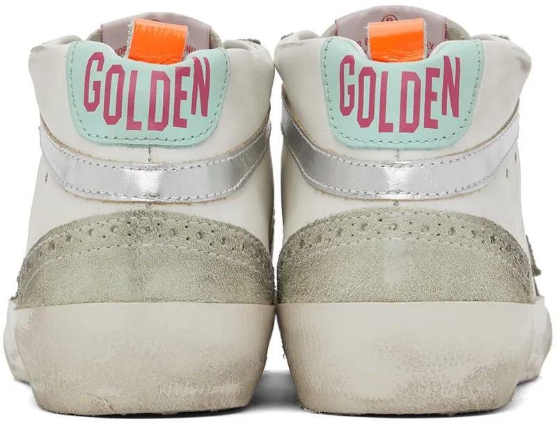 Golden Goose SSENSE Exclusive White & Gray Mid Star Classic Sneakers (F00122.F001089.10491)